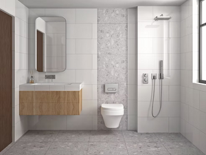 THEO DI Tile Rectified White Matt 300x600mm