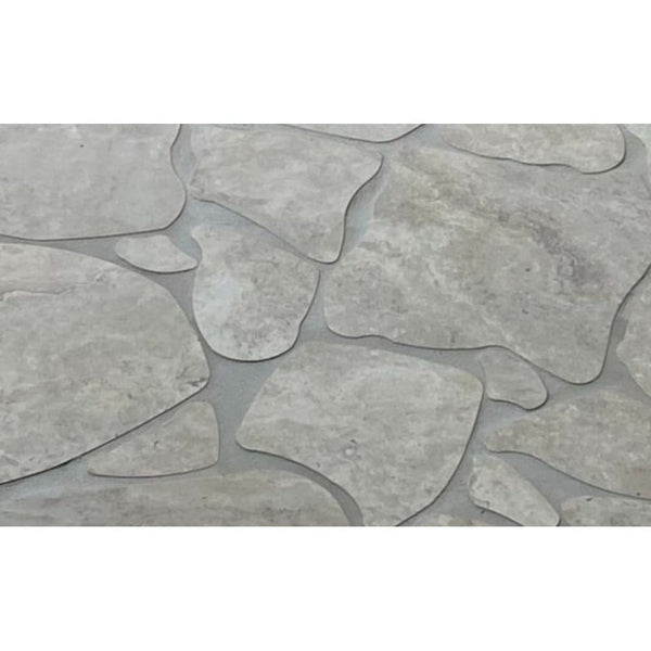 THEO DI Tile Travertino Sterling Crazy Pave Tech Grip