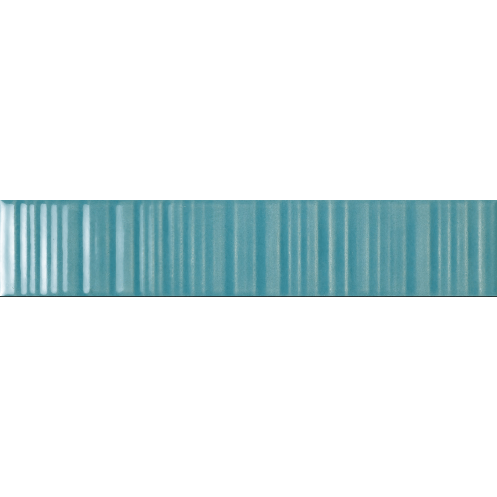 THEO DI Tile Vibrant Aqua Struct Glaze 45x230mm