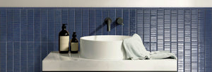 THEO DI Tile Vibrant Blue Struct Glaze 45x230mm