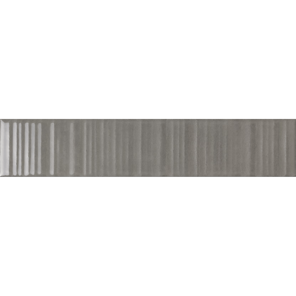 THEO DI Tile Vibrant Pewter Struct Glaze 45x230mm
