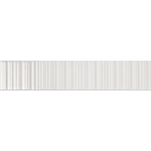 THEO DI Tile Vibrant White Struct Glaze 45x230mm