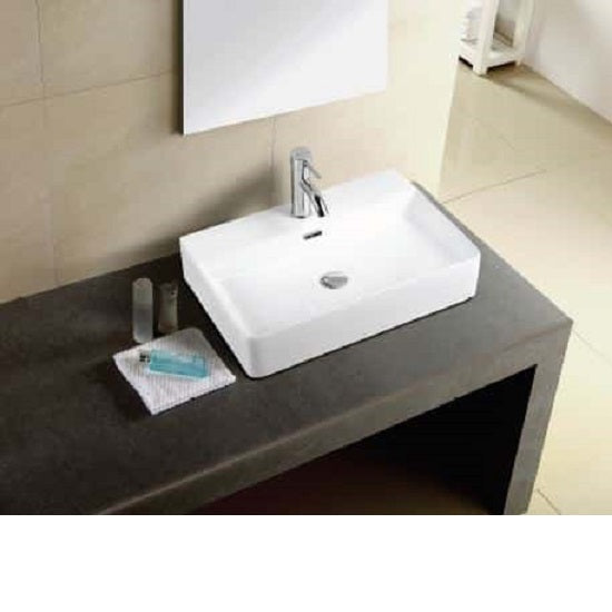 WB 6042 600MM WIDE BRAVO Above Counter Basin 600mm
