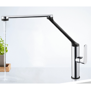 WT 6216CB EXON 7 Sink mixer in Chrome/Black