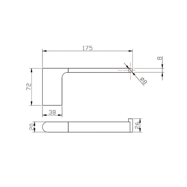 GM8013.TR VOG SERIES GUN METAL GREY TOILET PAPER HOLDER