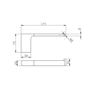 Trade Bathroom Accessories AU Series Chrome Toilet Paper Holder CH8013.TR