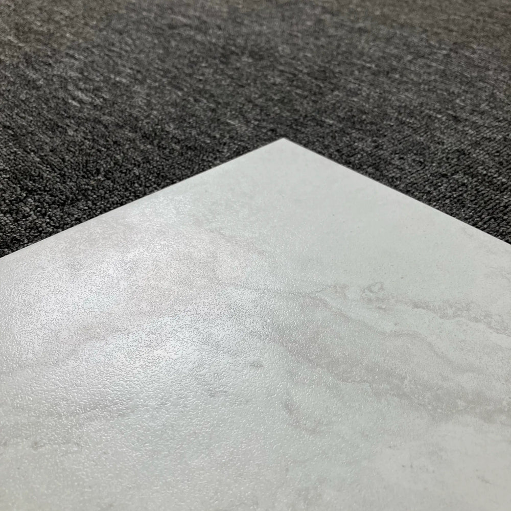 Travertine White Lappato Tile 600x600mm