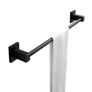 TSI Bathroom Accessories BLAZE Series Black Single Towel Rail 600mm OX6301.TR