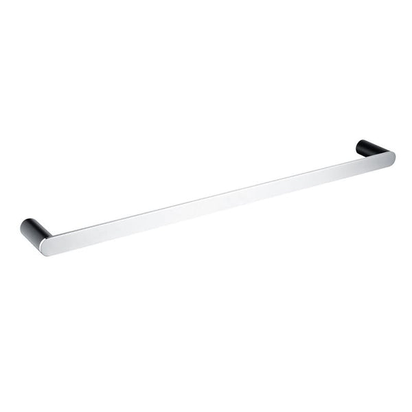 TSI Bathroom Accessories AR51.03 Esperia Matte Black & Chrome Single Towel Rail 600mm