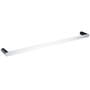 TSI Bathroom Accessories AR51-8.03 Esperia Matte Black & Chrome Single Towel Rail 800mm