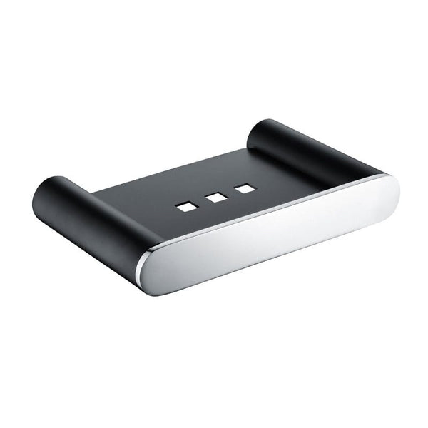TSI Bathroom Accessories AR56.03 Esperia Matte Black & Chrome Soap Dish Holder