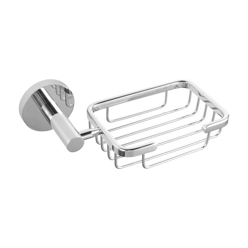TSI Bathroom Accessories LUCID PIN Series Round Chrome Wall Mounted Soap Holder CH6606.TR