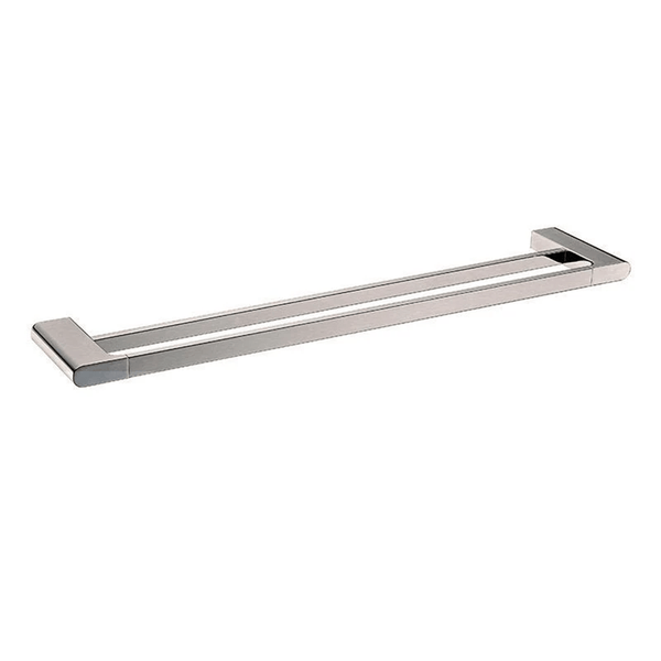 TSI Bathroom Accessories BU8002.8.TR AU SERIES BRUSHED NICKEL DOUBLE TOWEL RAIL 800MM