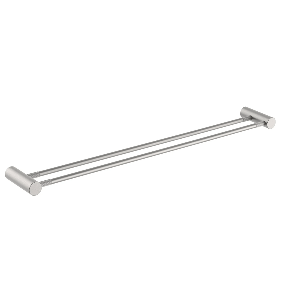 TSI Bathroom Accessories BU9002.8.TR CADDENCE SERIES BRUSHED NICKEL DOUBLE TOWEL RAIL 800MM