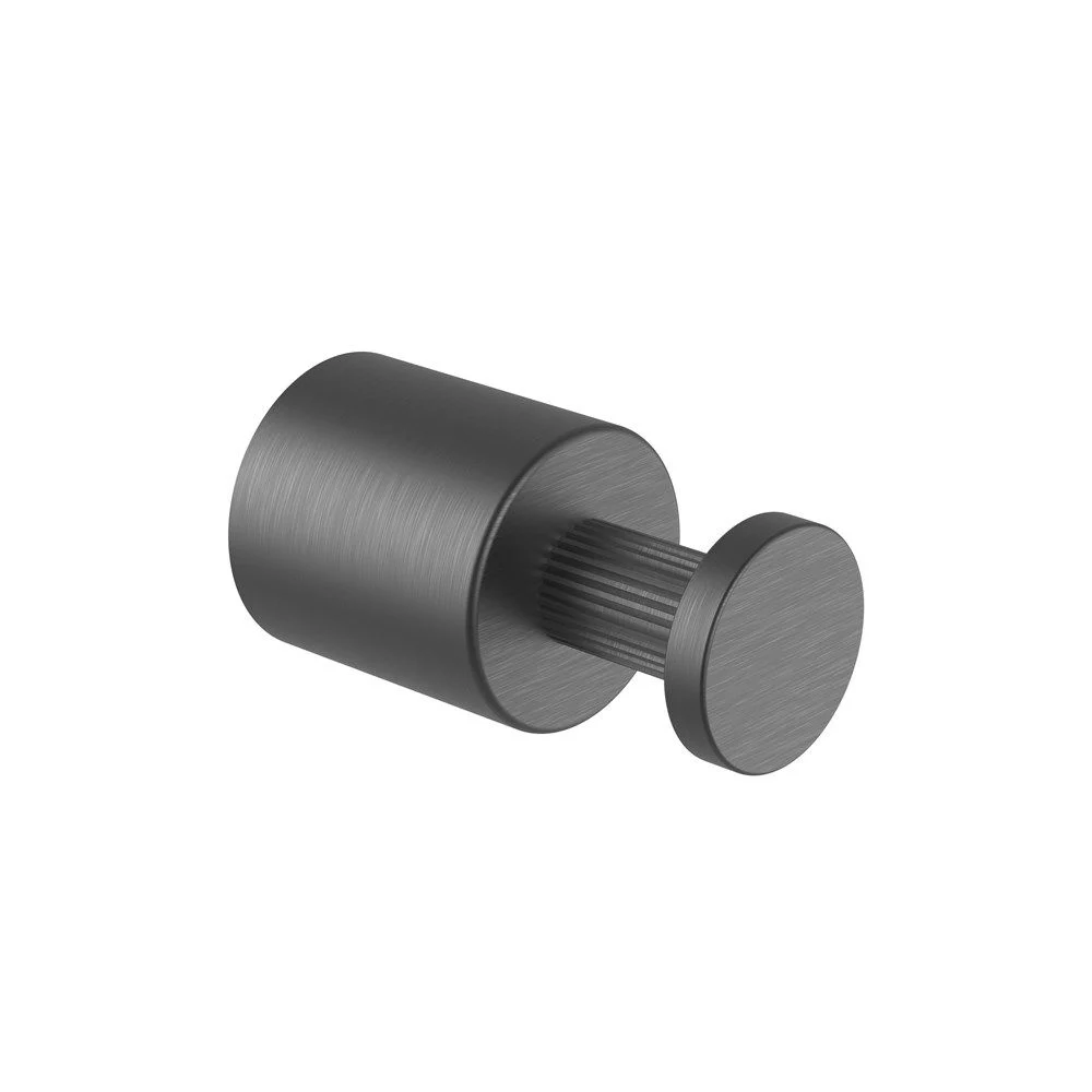 TSI Bathroom Accessories BUGM9004.TR CADDENCE SERIES BRUSHED GUN METAL GREY ROBE HOOK