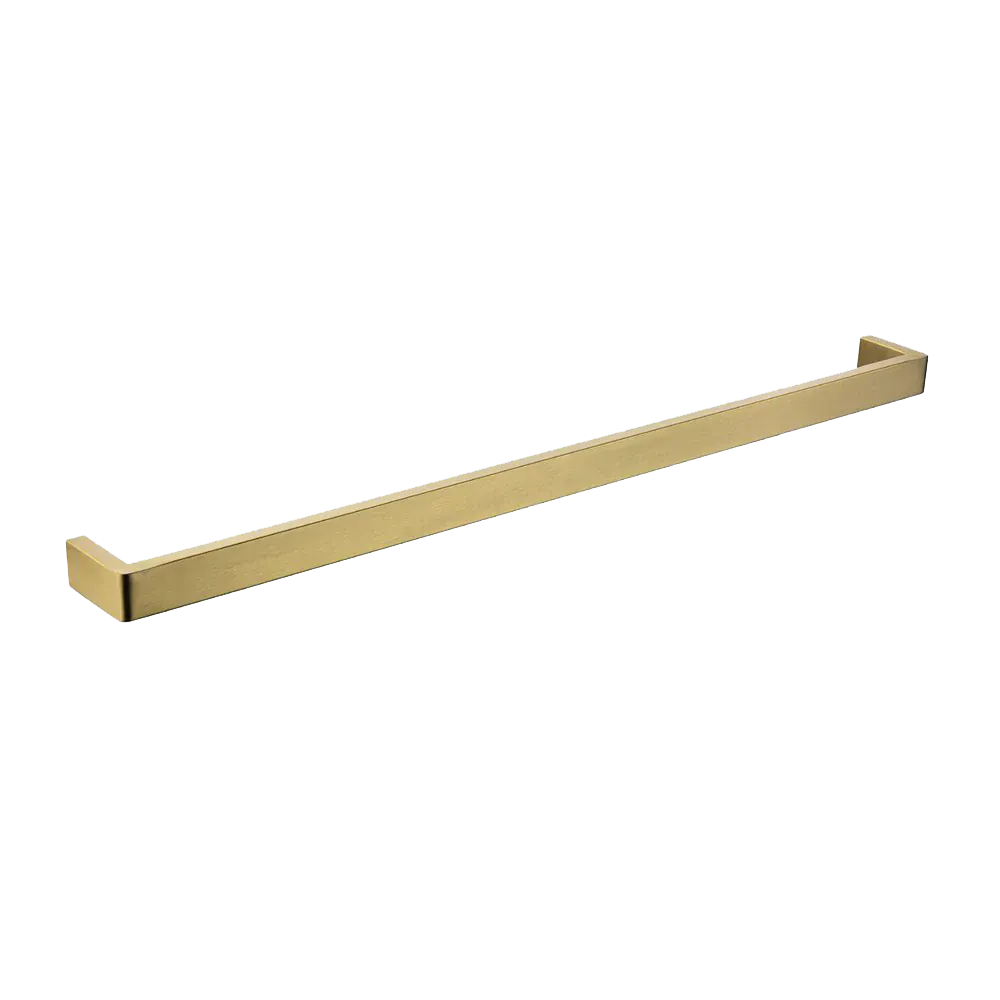 TSI Bathroom Accessories BUYG7001.8.TR IVANO SERIES SQUARE BRUSHED YELLOW GOLD SINGLE TOWEL RAIL 800MM