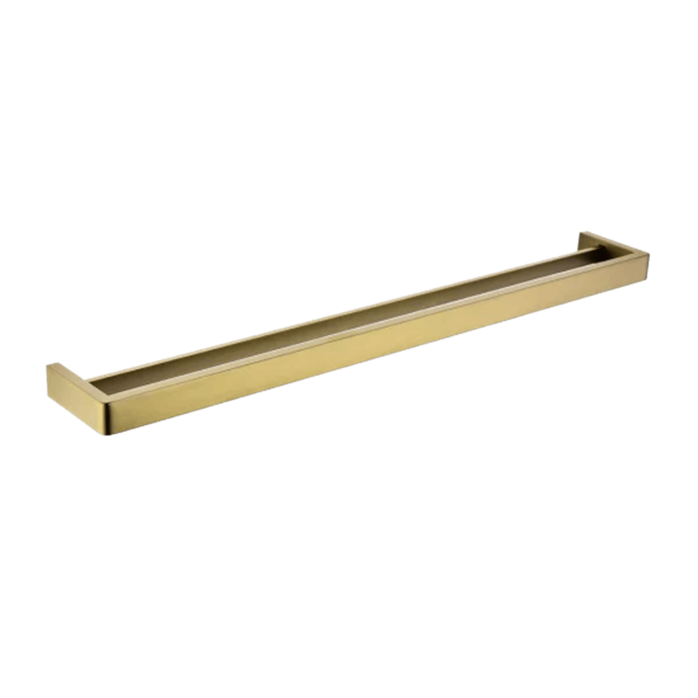 TSI Bathroom Accessories BUYG7002.8.TR IVANO SERIES SQUARE BRUSHED YELLOW GOLD DOUBLE TOWEL RAIL 800MM