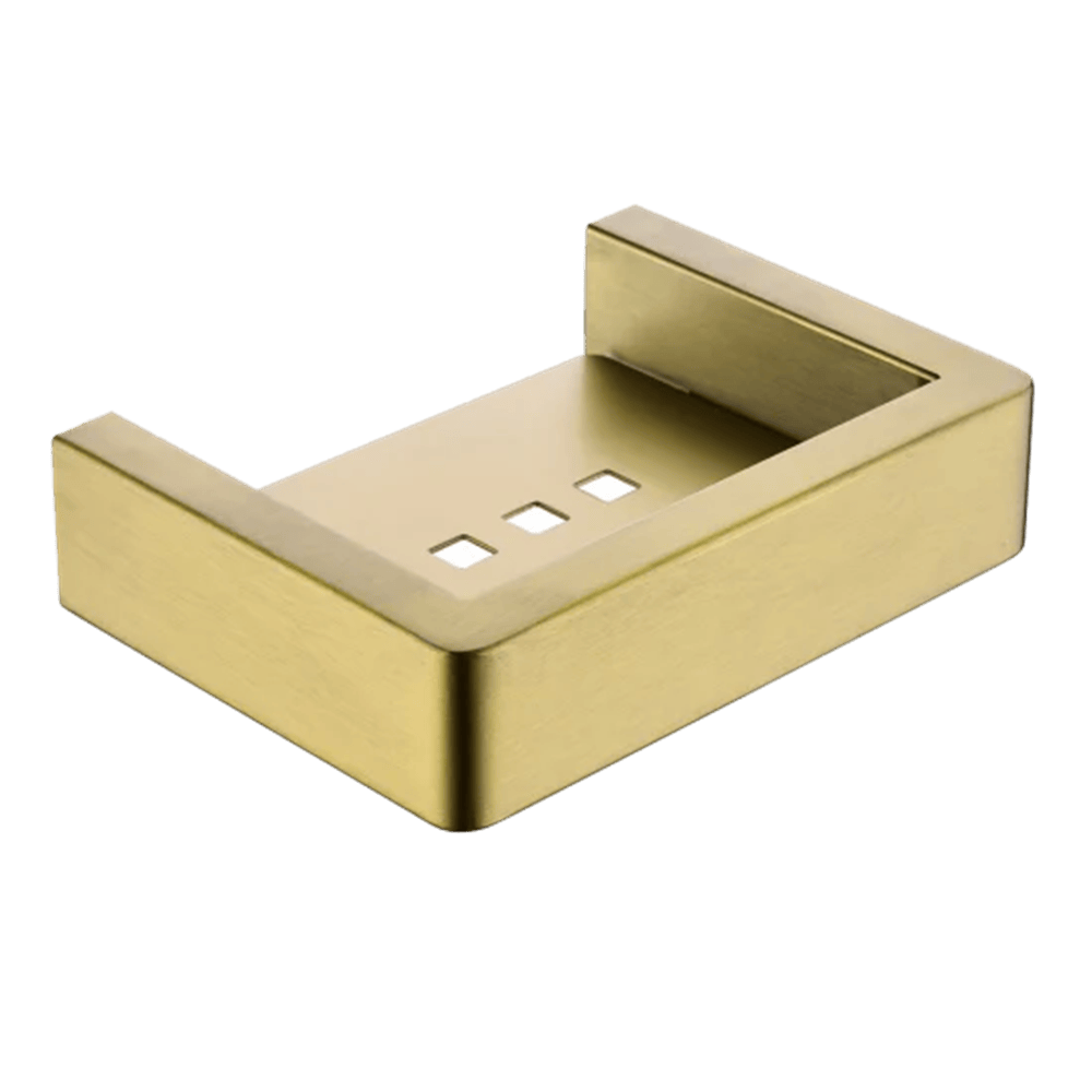 TSI Bathroom Accessories BUYG7006.TR IVANO SERIES SQUARE BRUSHED YELLOW GOLD SOAP DISH HOLDER