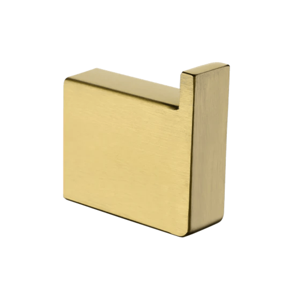 TSI Bathroom Accessories BUYG7007.TR IVANO SERIES SQUARE BRUSHED YELLOW GOLD ROBE HOOK