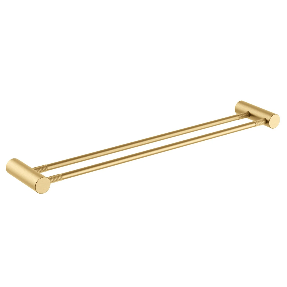 TSI Bathroom Accessories BUYG9002.TR CADDENCE SERIES BRUSHED YELLOW GOLD DOUBLE TOWEL RAIL 600MM