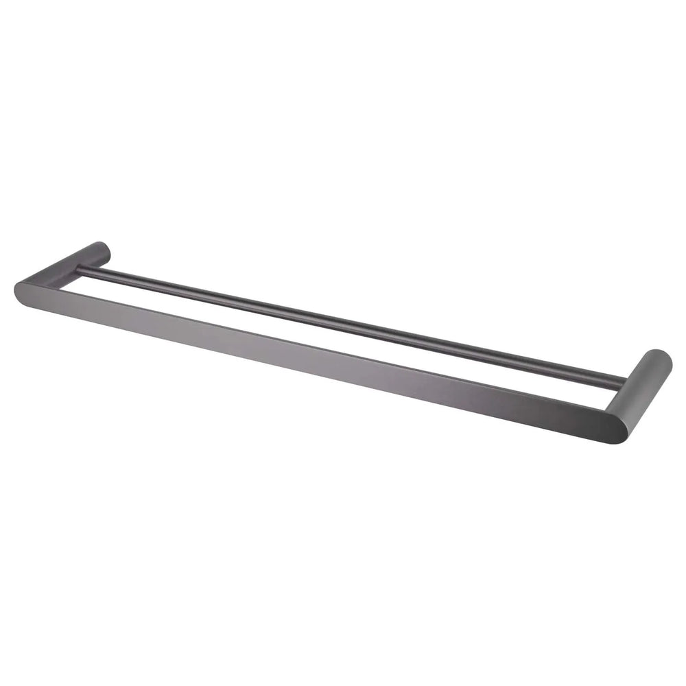 TSI Bathroom Accessories GM6502.8.TR RUSHY GUN METAL GREY DOUBLE TOWEL RAIL 800MM