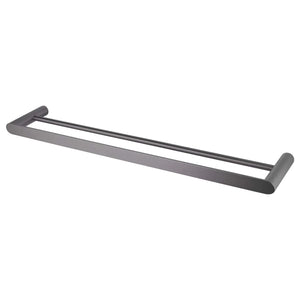 TSI Bathroom Accessories GM6502.TR RUSHY GUN METAL GREY DOUBLE TOWEL RAIL 600MM