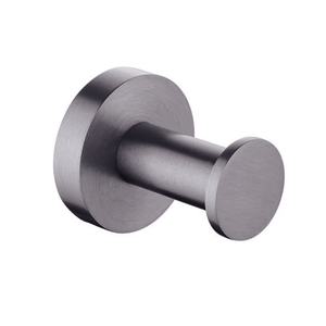 TSI Bathroom Accessories GM6608.TR LUCID PIN SERIES GUN METAL GREY ROBE HOOK