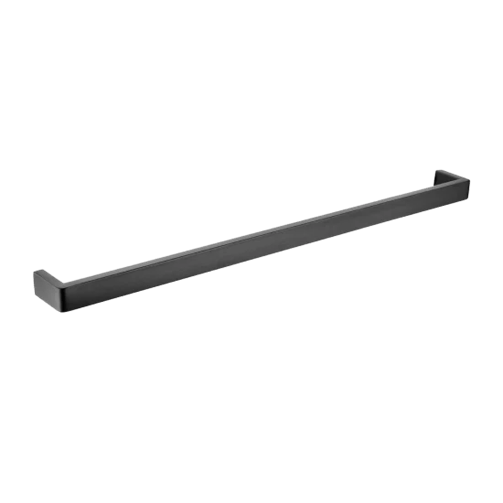 TSI Bathroom Accessories GM7001.8.TR IVANO SERIES SQUARE GUN METAL GREY SINGLE TOWEL RAIL 800MM
