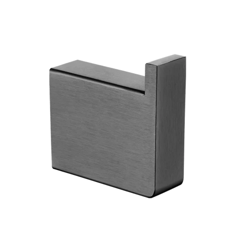 TSI Bathroom Accessories GM7007.TR IVANO SERIES SQUARE GUN METAL GREY ROBE HOOK