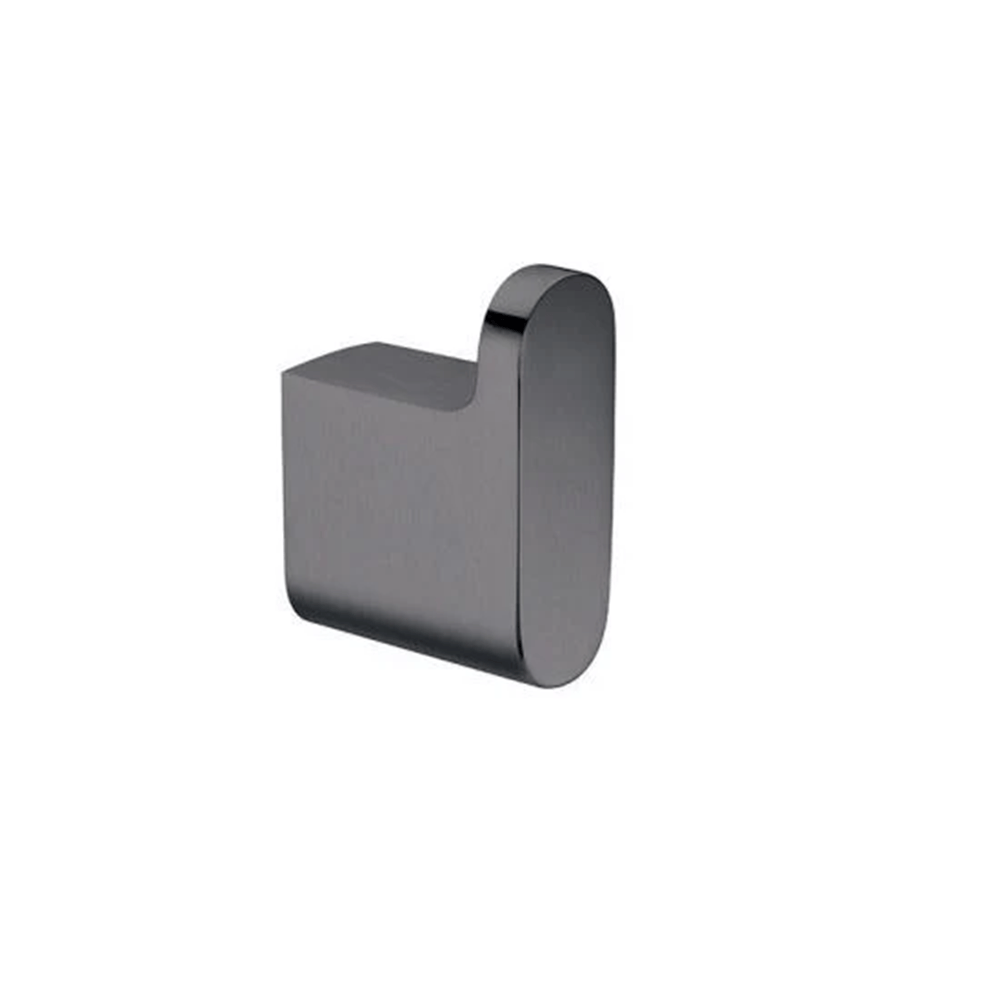 TSI Bathroom Accessories GM8007.TR VOG SERIES GUN METAL GREY ROUND ROBE HOOK