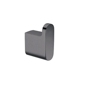 TSI Bathroom Accessories GM8007.TR VOG SERIES GUN METAL GREY ROUND ROBE HOOK