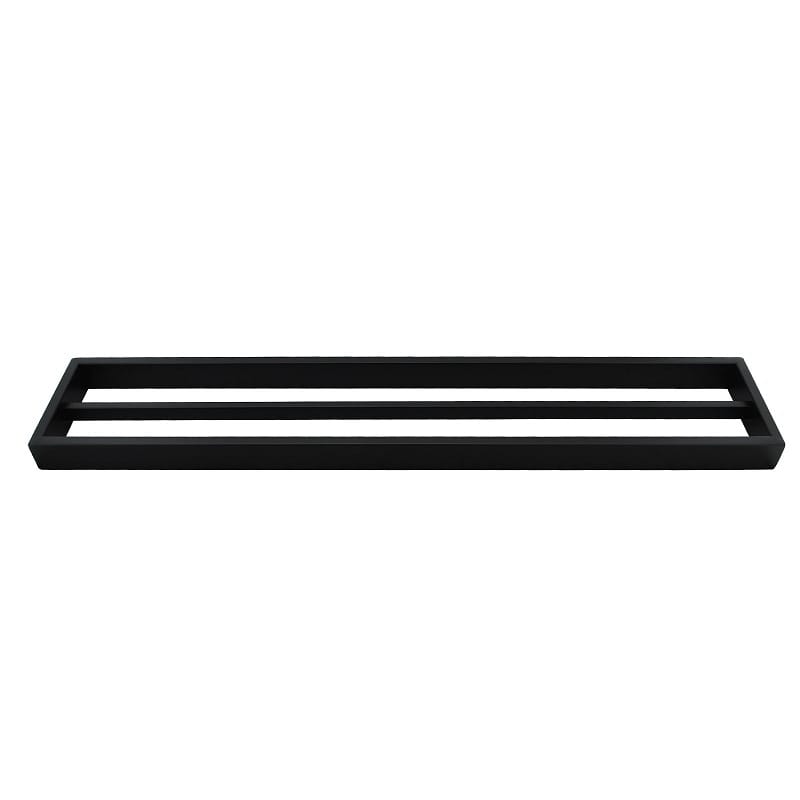 TSI Bathroom Accessories IVANO Series Black Double Towel Rail 600mm OX6402.TR
