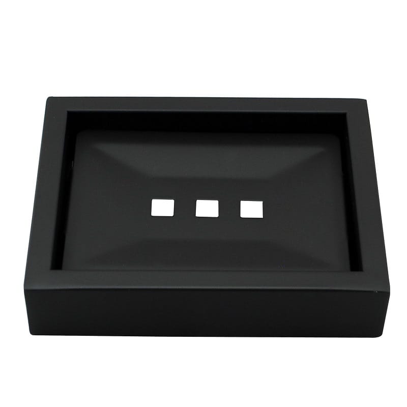 TSI Bathroom Accessories IVANO Series Black Soap Dish Holder OX6406.TR