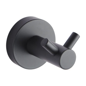 TSI Bathroom Accessories LUCID PIN Series Round Black Double Wall Hook OX6607.TR