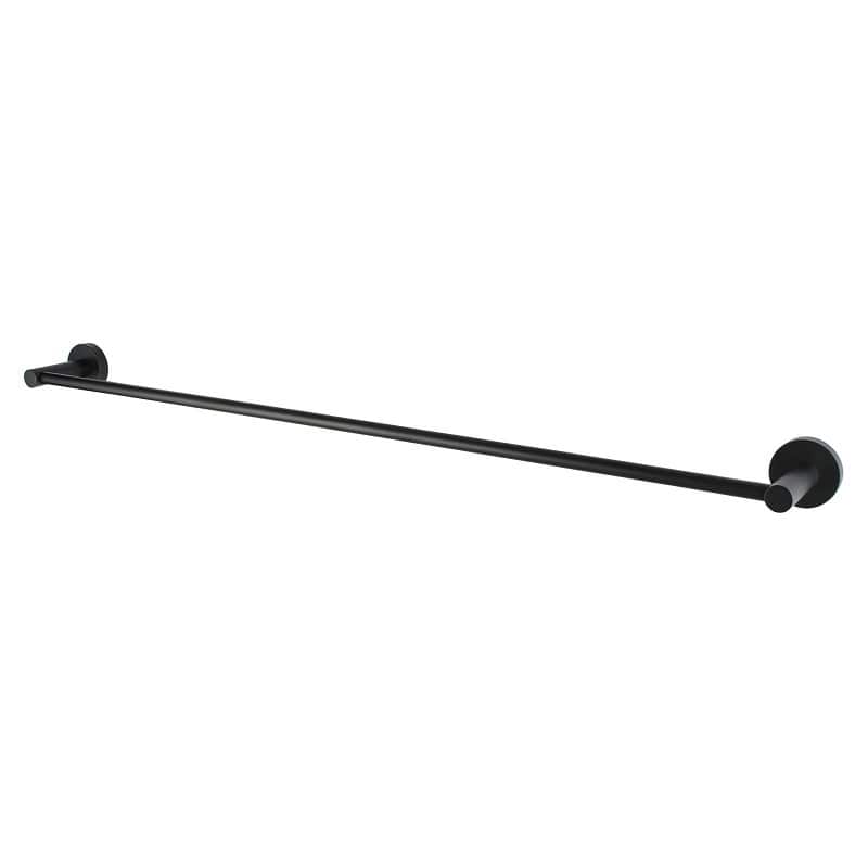 TSI Bathroom Accessories LUCID PIN Series Round Black Single Towel Rack Rail 790mm OX6601.TR
