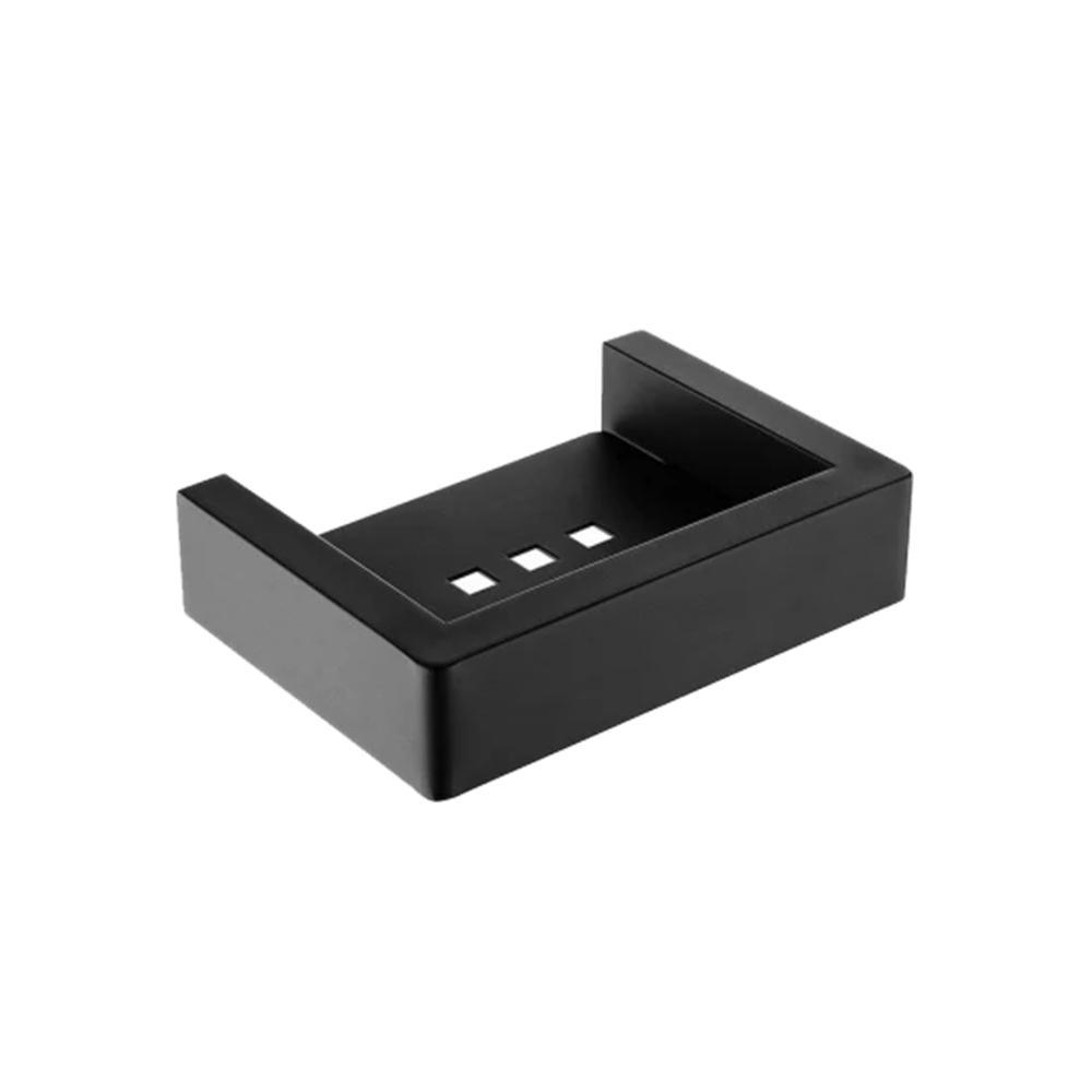 TSI Bathroom Accessories OX7006.TR IVANO SERIES SQUARE BLACK SOAP DISH HOLDER