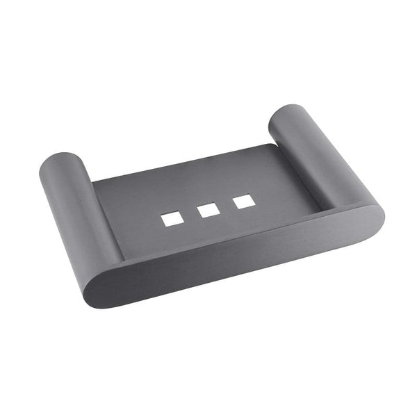 TSI Bathroom Accessories RUSHY Series Gun Metal Grey Soap Dish Holder GM6506.TR