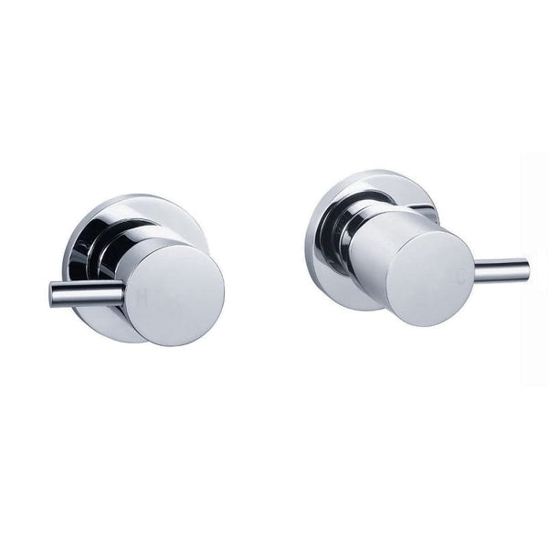 TSI Mixer Taps WT07.01 Pentro Chrome Round Shower Taps Set