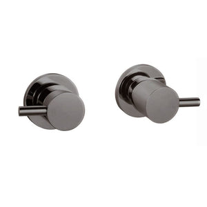 TSI Mixer Taps WT07.06 Pentro Gun Metal Grey Round Shower Taps Set