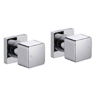 TSI Mixer Taps VOG Series Chrome Cubic Shower Wall Taps CH0001.ST
