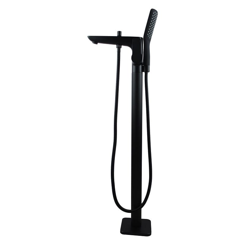 TSI Mixer Taps Black FreeStanding Mixer With Diverter & Handheld Shower OX0124.BS