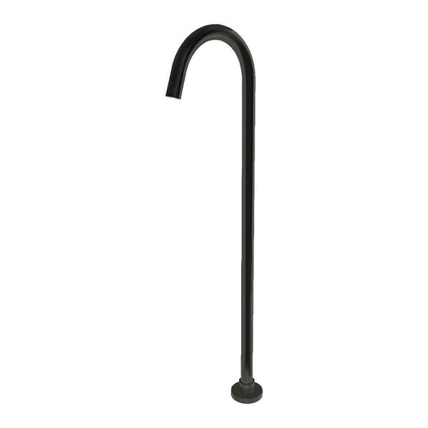 TSI Mixer Taps Black Round Floor Standing Mixer (Brass) OX0002.BS