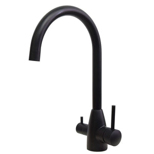 TSI Mixer Taps Black Swivel Spout Kitchen Mixer OX1041.KM