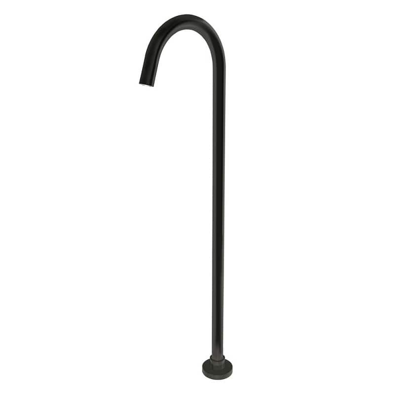 TSI Mixer Taps BS02.02 Pentro Round Black Stainless Steel Freestanding Bath Spout