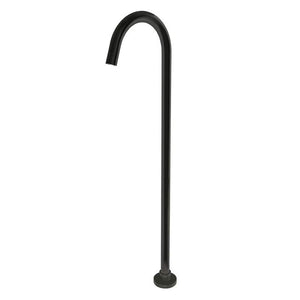 TSI Mixer Taps BS02.02 Pentro Round Black Stainless Steel Freestanding Bath Spout