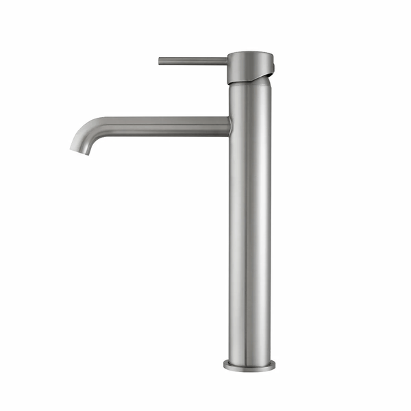 TSI Mixer Taps BU0151.BM LUCID PIN SERIES ROUND BRUSHED NICKEL TALL BASIN MIXER