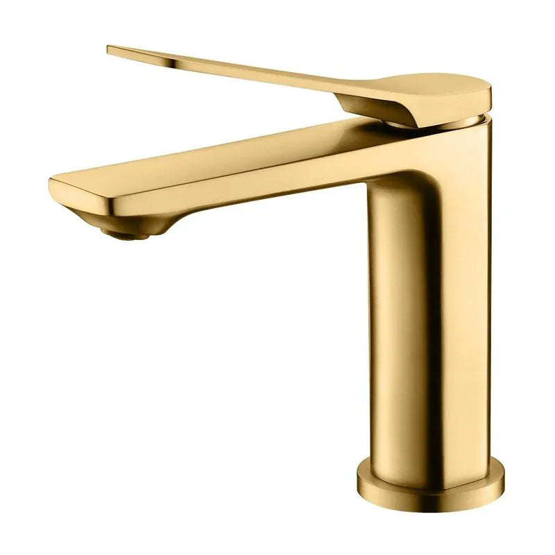 TSI Mixer Taps BUYG0128.BM RUSHY SERIES BRUSHED BRASS BASIN MIXER