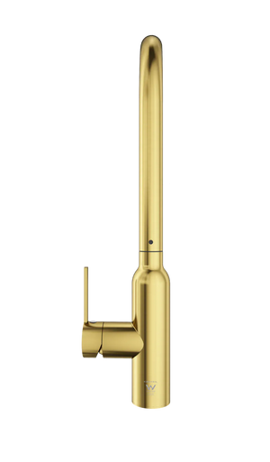 TSI Mixer Taps C-1SKMBG Navona Carysil Slim Brushed Gold Pull Out Kitchen Mixer