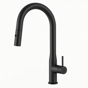 TSI Mixer Taps C-1SKMGM Navona Carysil Slim Gun Metal Pull Out Kitchen Mixer