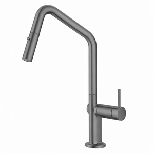 TSI Mixer Taps C-2AKMGM Navona Carysil Angle Gun Metal Pull Out Kitchen Mixer